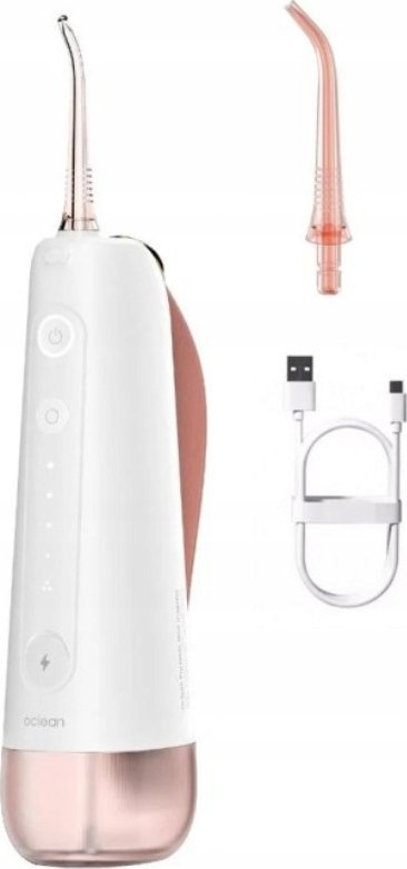 Irigator oral Oclean W10, portativ, pa tel, rozë