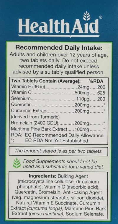Tableta Allergforte nga HealthAid, 60 copë