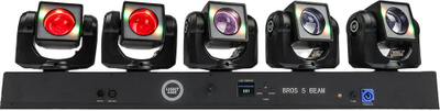 Reflektor skenik Light4Me BROS 5 BEAM, LED RGBW, me DMX, i zi