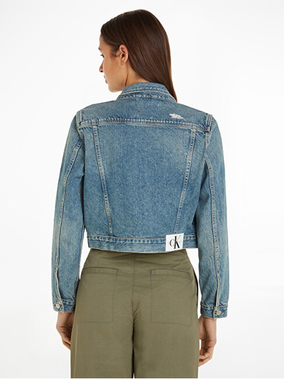 Xhaketë për femra Calvin Klein denim, e kaltër