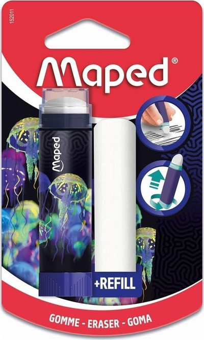 Gomë stilolapsi Maped Deepsea Stick, me rrotullim, pa PVC, shumëngjyrëshe