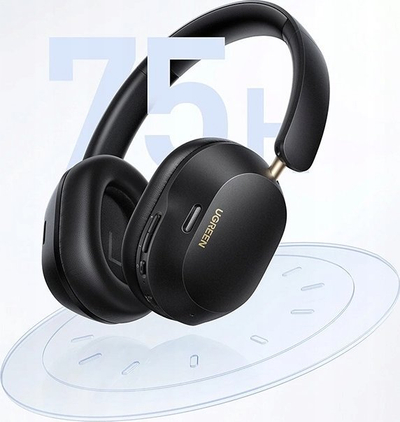 Kufje wireless Ugreen HiTune Max 5C, Bluetooth 5.4, ANC hibrid, të zeza