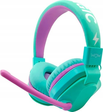 Kufje Bluetooth WOW Kids, pa tela, për kalamaj, rozë