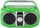 Radio portabël PRIME3 NEON APR71GR, Bluetooth FM, USB SD MP3, jeshile