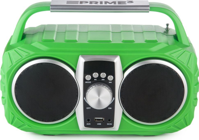 Radio portabël PRIME3 NEON APR71GR, Bluetooth FM, USB SD MP3, jeshile