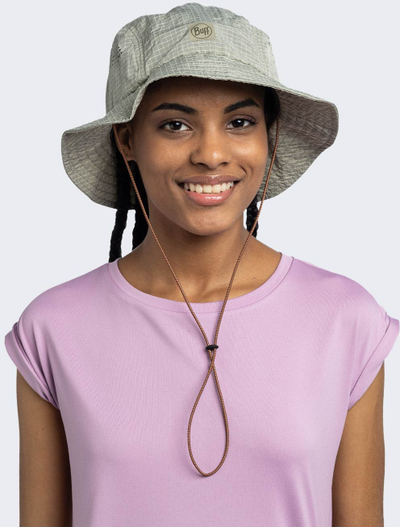 Kapelë bucket BUFF Hut Bucket 2025, L/XL, UPF 50, bezhë
