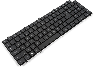 Tastierë laptopi Dell 100-key Portuguese, chiclet, e zezë