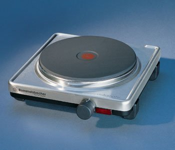 Pllakë elektrike tavoline Rommelsbacher AK 2099/E, 2000W, diametër 18 cm, inox