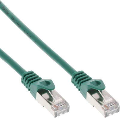 Kabllo rrjeti InLine, 2 x RJ45, 1 m, e gjelbër
