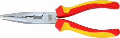 Pinca gjatësore AWTools VDE 180mm, çelik CrV, doreza antirrëshqitëse, të kuqe