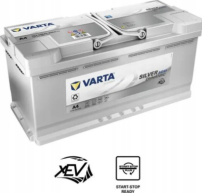 Bateri startuese Varta Silver Dynamic AGM 605901095J382, 105Ah, 950A, 12V