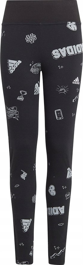 Легинси адидас JG Bluv Q3 Tight Jr IA1567, за девојчиња, еластични, црни