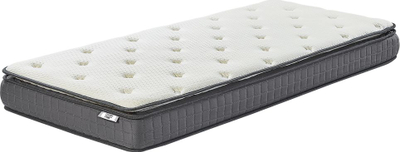 Dyshek Beliani CHARM Memory Foam, 90x200 cm, fortësi e mesme, gri me të bardhë
