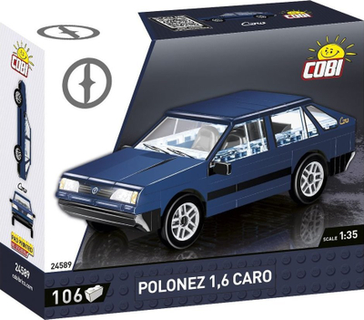 Set ndërtimi Cobi Youngtimer Collection Polonez 1.6 Caro 24589, model klasik, për koleksionistë, shumëngjyrësh