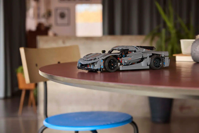 Lodër ndërtimi LEGO Technic 42173 Koenigsegg Jesko, hypercar, gri