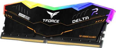 Memorie RAM TeamGroup T-Force Delta TUF RGB 32GB DDR5, 5200MHz, Dual Channel, e zezë