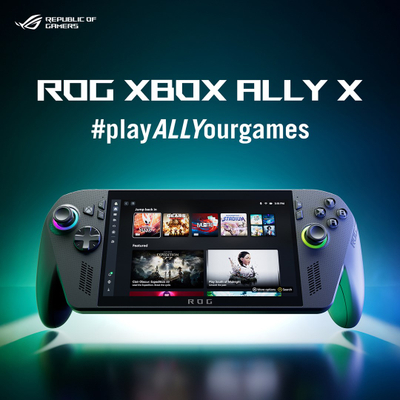 Преносна гејминг конзола ASUS ROG Ally X RC73XA, 7" 120Hz, 1TB SSD, црна
