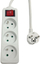 Zgjatës Microconnect 3 Way, 3 dalje, me buton on off, i bardhë