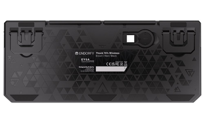 Tastierë Endorfy Thock, 75%, Kailh Box Black, Wireless, e zezë