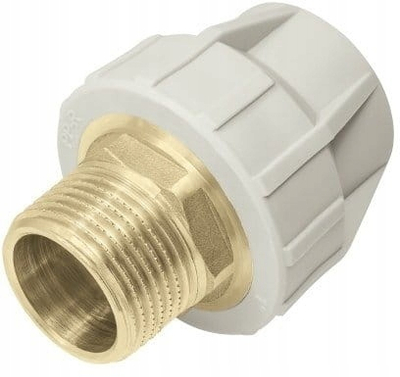 Mufë PP KAN-therm 04103232, me filetë të jashtme, 32 mm x 1"