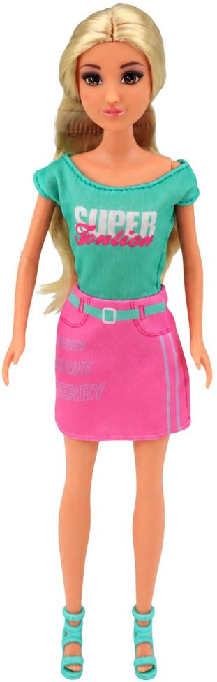 Kukull LeanToys Anlily me transporter, kotele gri, set aksesorësh, shumëngjyrëshe