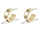 Vathë Coach Earrings with Logo, për femra, ngjyrë ari