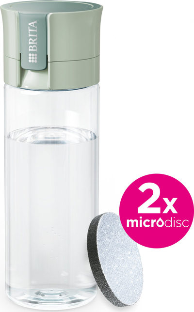 Shishe filtrimi uji Brita Vital, 600ml, me 2 filtra MicroDisc, jeshile pastel