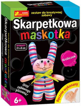 Set kreativ për lodër lepurush prej çorapesh Ranok Creative Sock Mascot Bunny, për fëmijë, shumëngjyrësh