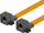 Përshtatës Lanberg për dritare, RJ45, Cat.5e, 17cm, portokalli
