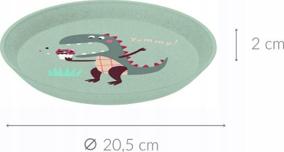 Мала чинија Koziol Connect Plate Rex, Organic Green