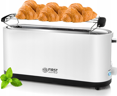 Тостер First Austria XL апарат за сендвичи со одмрзнување, 900W, бел