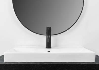 Lavabo e brendshme qeramike Rea Mandy, për banak, 60 cm, e bardhë