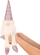 Figurë dekorative Saska Garden Decorative Gnome Shiny Santa, 67 cm, rozë me shkëlqim