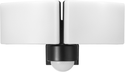 Reflektor kopshti TOS DUO LED, 2x20W, sensor lëvizjeje PIR, IP65, 4000K, i zi