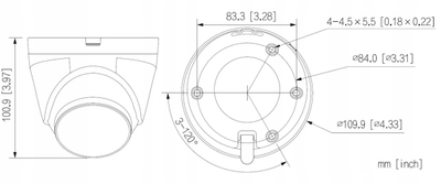 Kamerë sigurie Dahua IPC-HDW1439V-A-IL-0280B, 4 Mpx, lente 2.8 mm, e zezë
