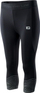Legginsa sportive IQ Adiha 3/4 për goca, reflektuese, të zeza, masa L