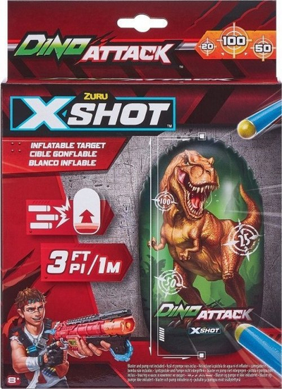 Shenjëster fryrëse Zuru Dino Attack, formë dinosaur T Rex, rreth 1m, shumëngjyrëshe