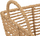 Set shporta Atmosphera Eugène Crates L30, letër e thurur, 35 x 17 x 24 cm, bezhë