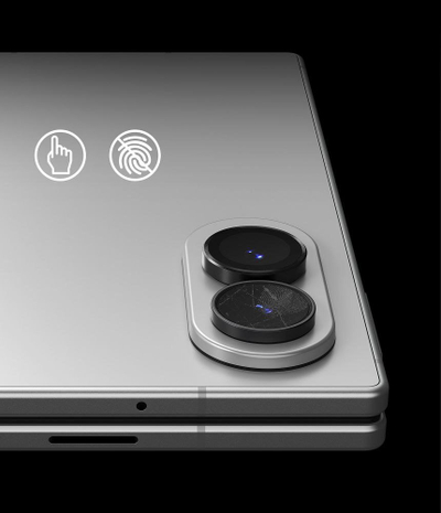 Mbrojtës kamere Ringke Camera Frame, Galaxy Z Fold 8, xham 9H 2 copë, i zi