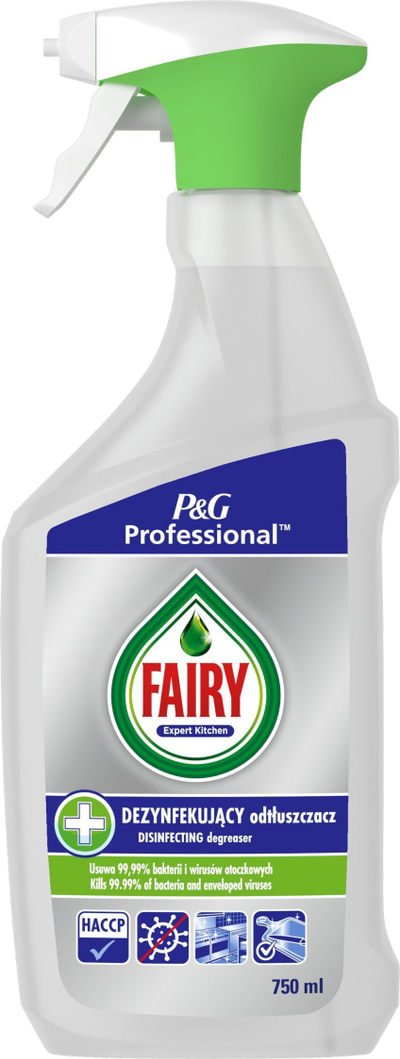 Sprej dezinfektues Fairy Professional 2in1, 750ml, yndyrëheqës