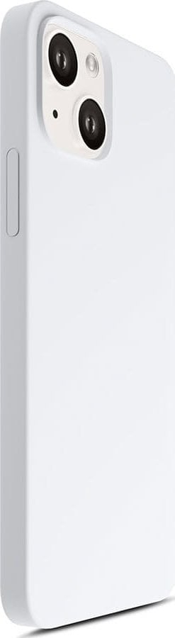 Mbrojtëse silikoni 3MK MagCase për iPhone 15 Plus, MagSafe, silver white