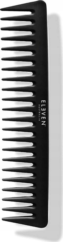 Krëhër flokësh Eleven Australia Carbon Fiber, antistatik, dhëmbë të gjerë, i zi