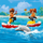 Set LEGO Beach Water Scooter, motor uji, figurë rojtari plazhi, shumëngjyrësh