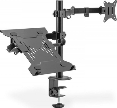 Kllapë tavoline për monitor dhe laptop Digitus DA-90436, 17"-32", metalike, e zezë mat