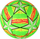 Top gome Leantoys Rubber Ball, 22cm, i gjelbër