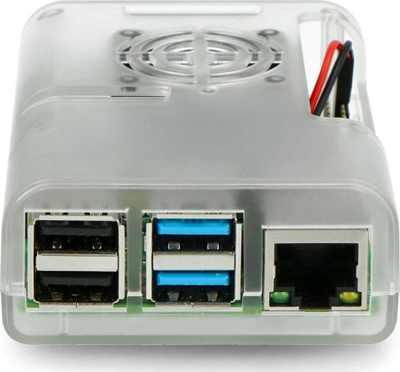Заштитна кутија JustPi Enclosure за Raspberry Pi 4B, со вентилатор, црна