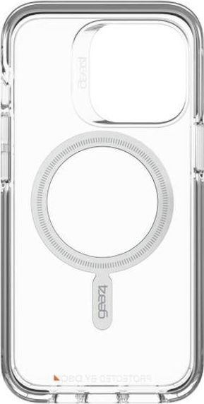 Маска за телефон Gear4 Santa Cruz Snap за iPhone 13 Pro, MagSafe, проѕирна со црни детали