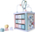 Kub druri edukativ ECOTOYS, sorter formash, labirint rruazash, ngjyra pastel