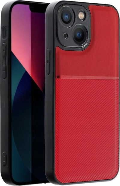Kapak mbrojtës për iPhone 14 Pro, poliuretan polikarbonat TPU, teksturë antirrëshqitëse, i kuq
