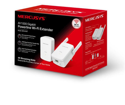 Adapter powerline Mercusys MP510, Gigabit Ethernet, kit, i bardhë
